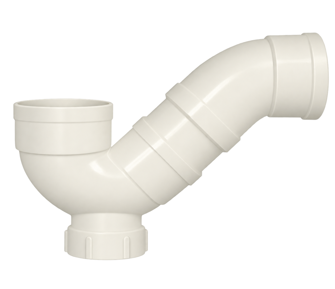 PVC-U Elongated P-Trap with Inspection Port