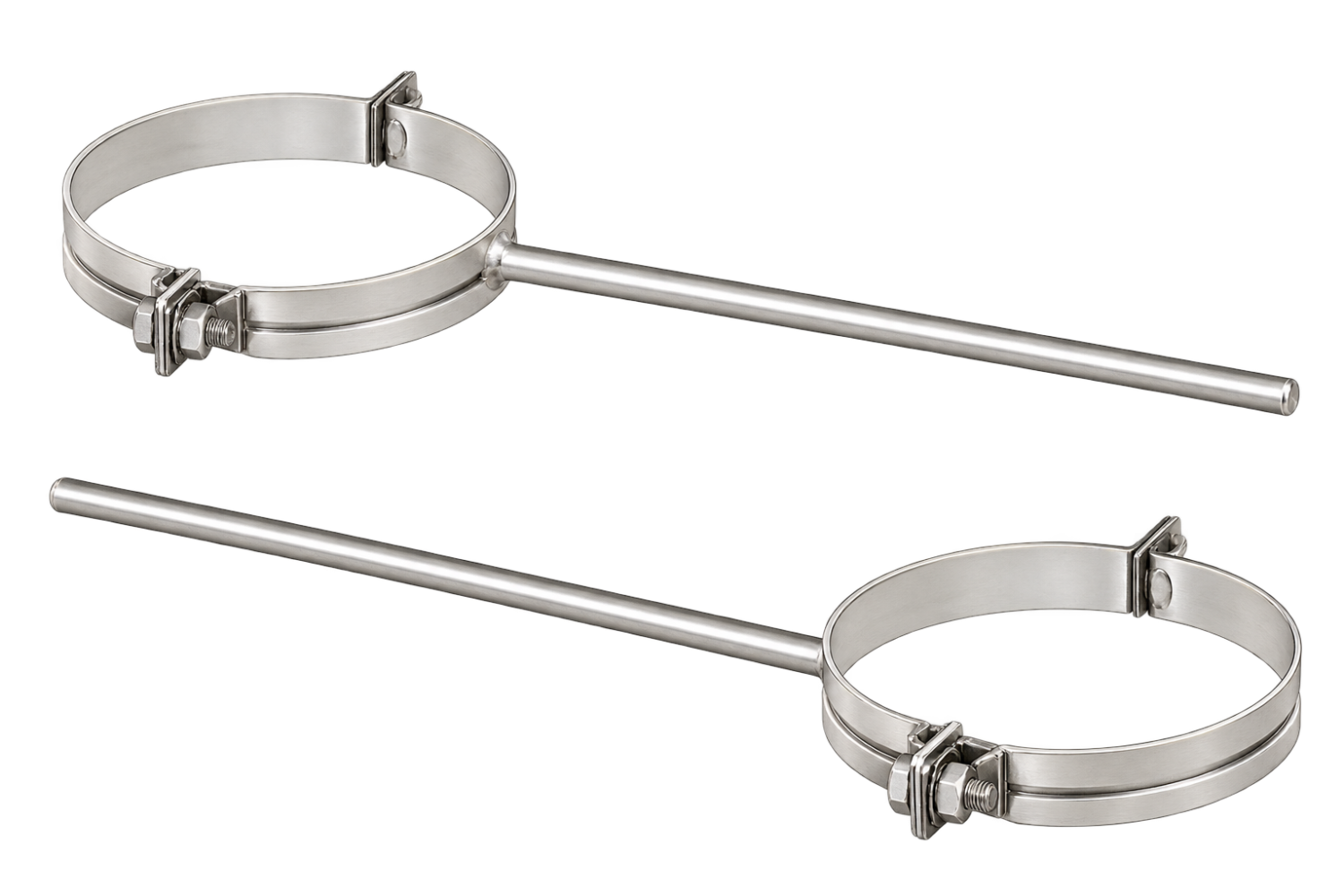 Rubber-Lined Galvanized Pipe Clamp