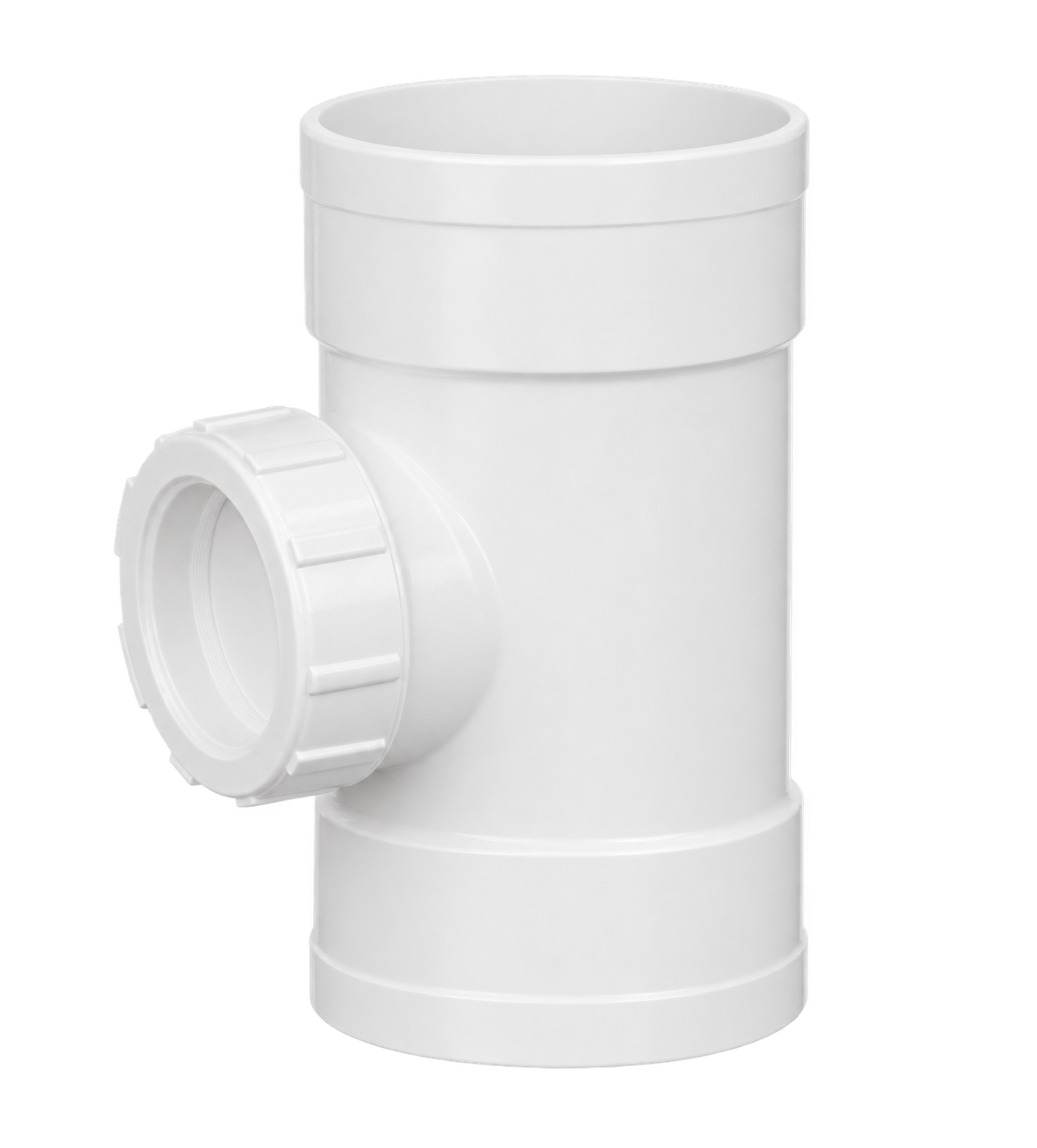 PVC-U Equal-Diameter Vertical Cleanout with Plug