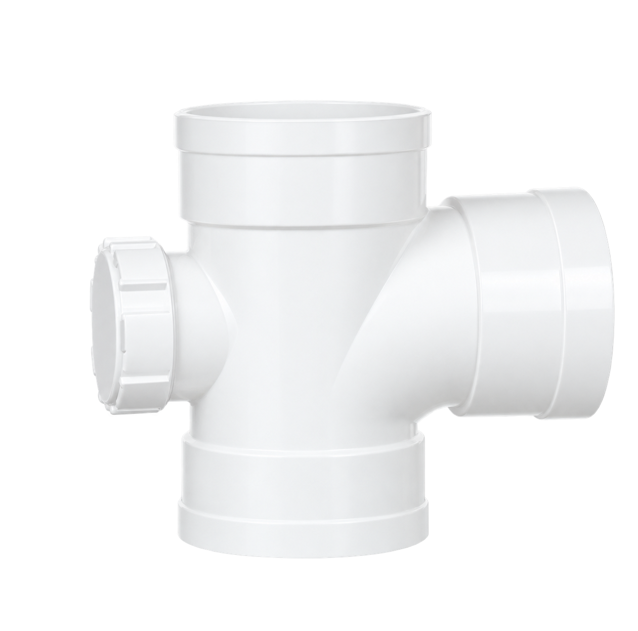 PVC-U Sweep Tee with Inspection Port
