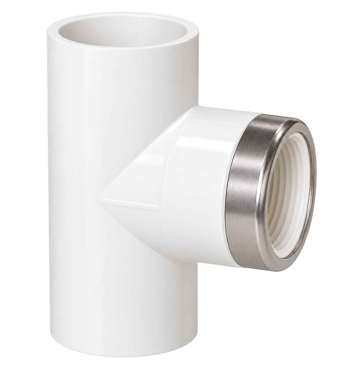 ត្រី PVC ខ្សែស្រឡាយខាងក្នុង មានចិញ្ចៀនដែកអ៊ីណុក