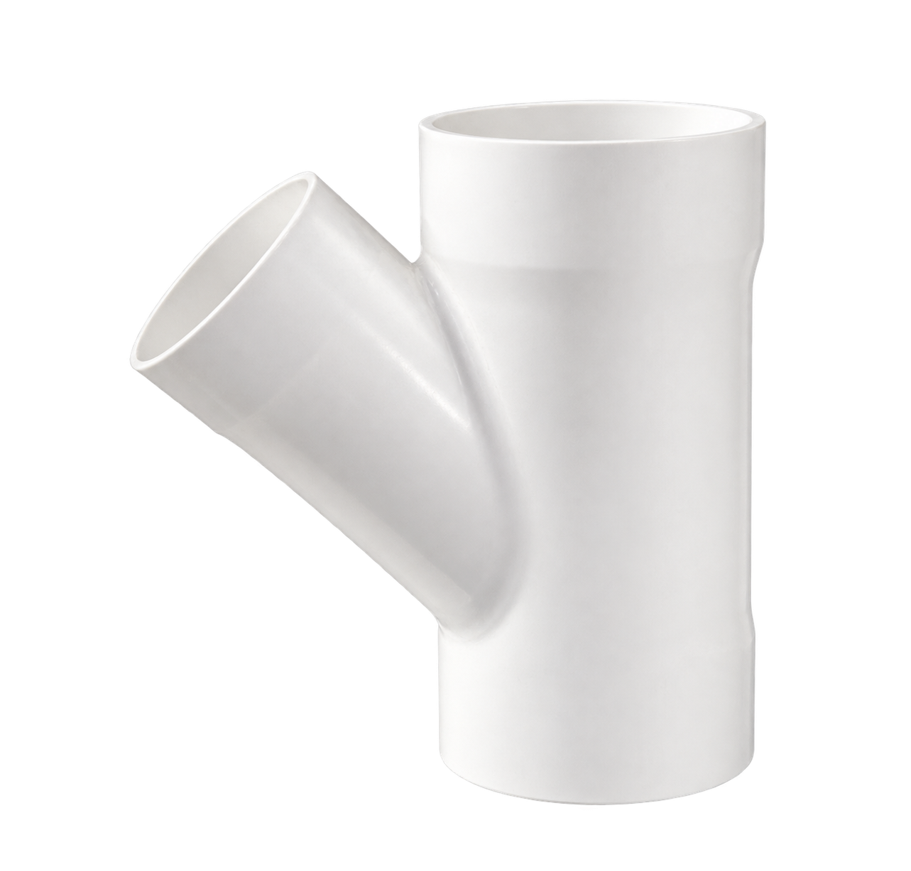 PVC-U 45° Welded Reducing Wye Tee