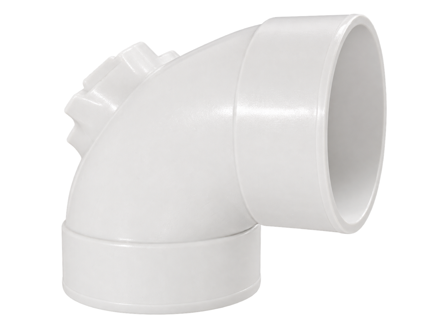 PVC-U 90° Welded Elbow with Inspection Port